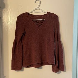 Pink/burgundy sweater